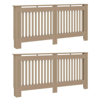 Produktbild för Radiatorlock 2 pcs Sonoma-ek 172 x 19 x 81,5 cm Konstruerat trä