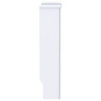 Produktbild för Radiatorlock 2 pcs Vit 205 x 20,5 x 81,5 cm Konstruerat trä