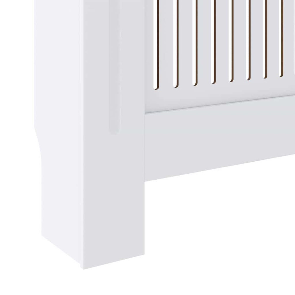 Produktbild för Radiatorlock 2 pcs Vit 205 x 20,5 x 81,5 cm Konstruerat trä