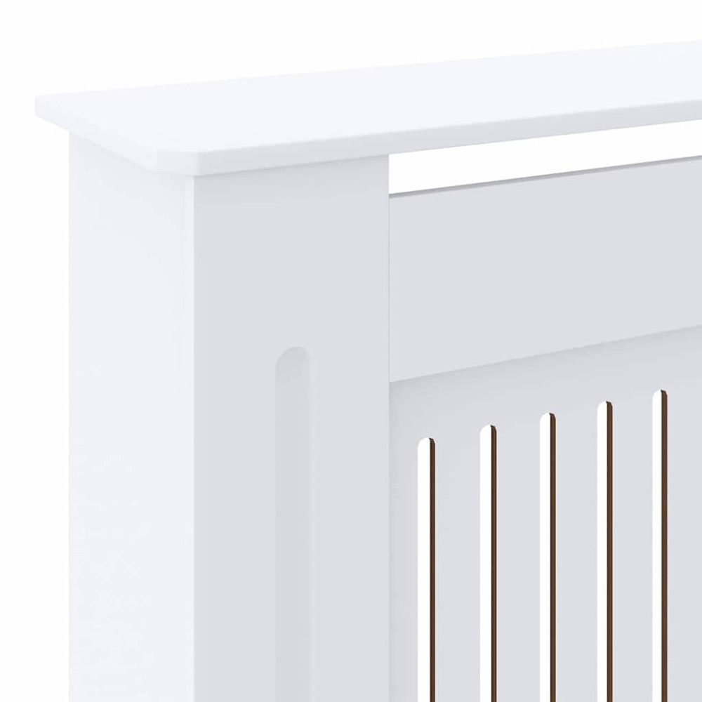Produktbild för Radiatorlock 2 pcs Vit 205 x 20,5 x 81,5 cm Konstruerat trä