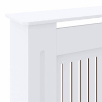 Produktbild för Radiatorlock 2 pcs Vit 205 x 20,5 x 81,5 cm Konstruerat trä