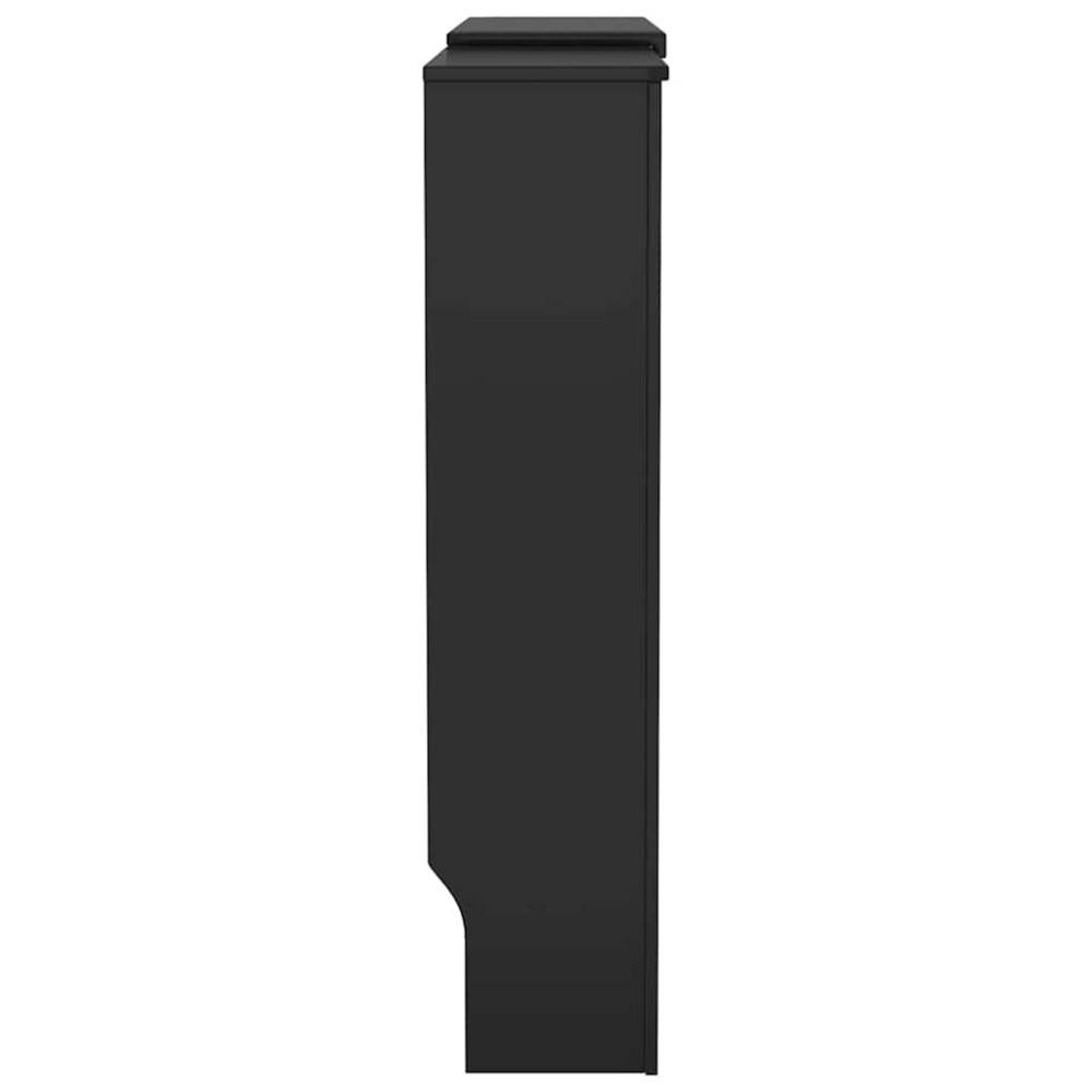 Produktbild för Radiatorlock 2 pcs Svart 205 x 20,5 x 81,5 cm Konstruerat trä
