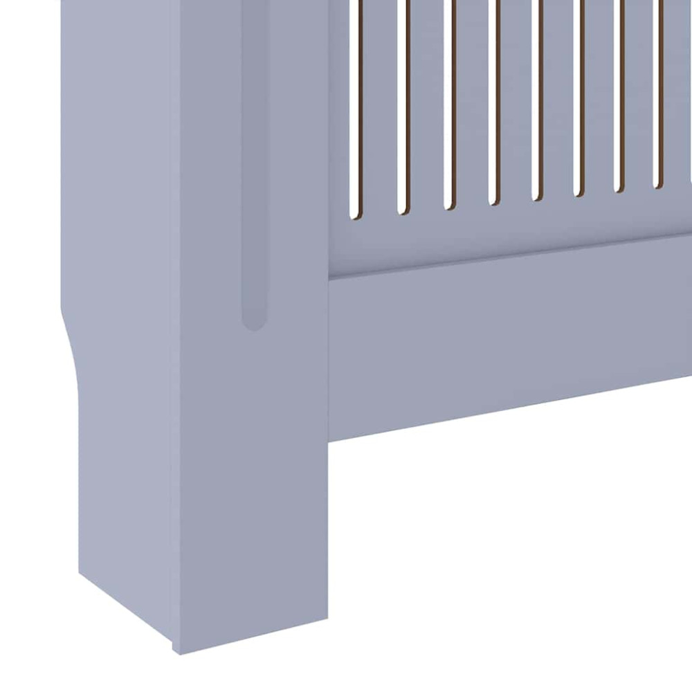 Produktbild för Radiatorlock 2 pcs Grå 205 x 20,5 x 81,5 cm Konstruerat trä