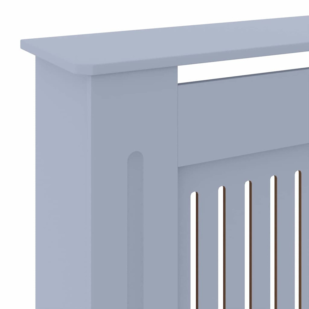 Produktbild för Radiatorlock 2 pcs Grå 205 x 20,5 x 81,5 cm Konstruerat trä