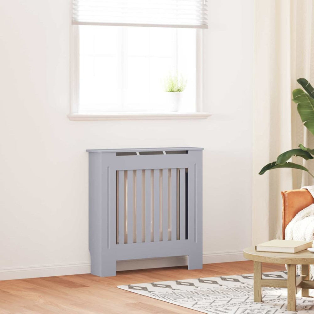 Produktbild för Radiatorlock Grå 78 x 19 x 81,5 cm Konstruerat trä