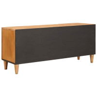 Produktbild för TV Enheter med hylla Ljusbrun 105 x 33 x 46 cm Massivt mangoträ