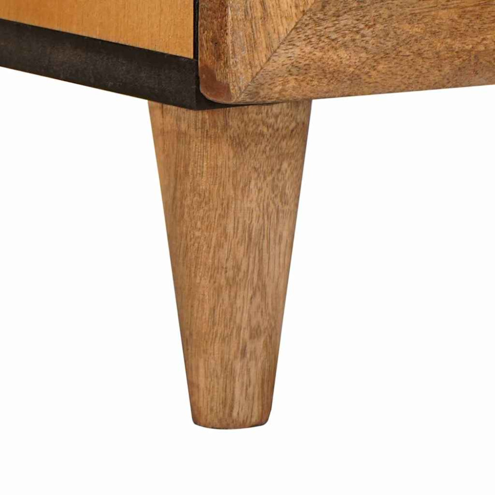 Produktbild för TV Enheter med hylla Ljusbrun 105 x 33 x 46 cm Massivt mangoträ