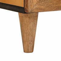 Produktbild för TV Enheter med hylla Ljusbrun 105 x 33 x 46 cm Massivt mangoträ
