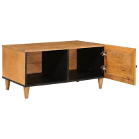 Produktbild för Kaffeebord Ljusbrun 100 x 54 x 40 cm Konstruerat trä