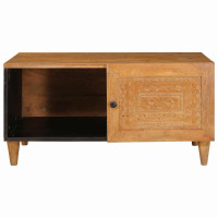 Produktbild för Kaffeebord Ljusbrun 100 x 54 x 40 cm Konstruerat trä