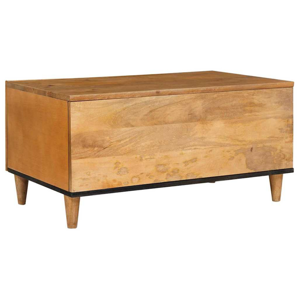 Produktbild för Kaffeebord Ljusbrun 100 x 54 x 40 cm Konstruerat trä