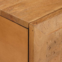 Produktbild för Kaffeebord Ljusbrun 80 x 54 x 40 cm Konstruerat trä