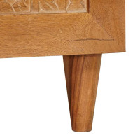 Produktbild för Kaffeebord Ljusbrun 80 x 54 x 40 cm Konstruerat trä