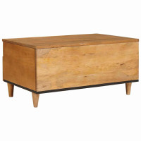 Produktbild för Kaffeebord Ljusbrun 80 x 54 x 40 cm Konstruerat trä