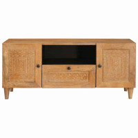 Produktbild för TV Enheter med låda Ljusbrun 105 x 33 x 46 cm Konstruerat trä