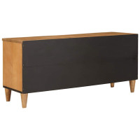 Produktbild för TV-skåp med låda med hylla 100 x 33 x 46 cm Massivt mangoträ