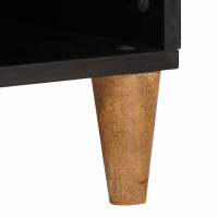 Produktbild för TV-skåp med låda med hylla 100 x 33 x 46 cm Massivt mangoträ