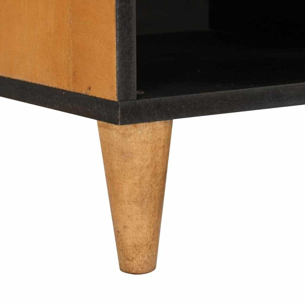 Produktbild för TV-skåp med låda med hylla 80 x 33 x 46 cm Massivt mangoträ
