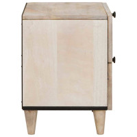 Produktbild för Nattduksbord 2 pcs Vit 40 x 33 x 46 cm Konstruerat trä