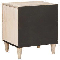 Produktbild för Nattduksbord 2 pcs Vit 40 x 33 x 46 cm Konstruerat trä