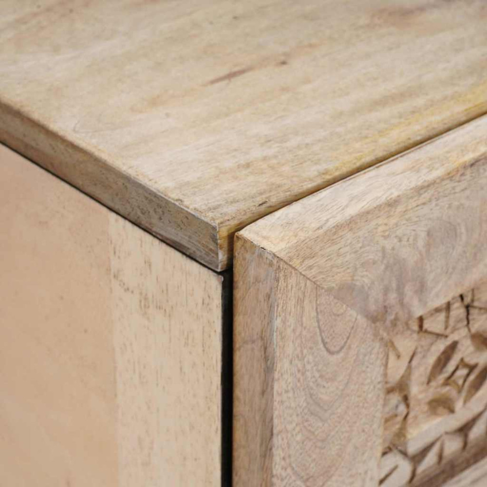 Produktbild för Nattduksbord 2 pcs Vit 40 x 33 x 46 cm Konstruerat trä