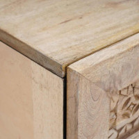 Produktbild för Nattduksbord 2 pcs Vit 40 x 33 x 46 cm Konstruerat trä