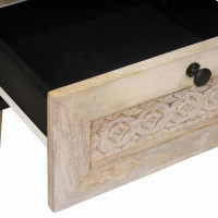 Produktbild för Nattduksbord 2 pcs Vit 40 x 33 x 46 cm Konstruerat trä