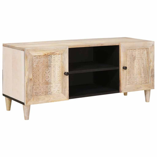 vidaXL TV Enheter med hylla Vit 105 x 33 x 46 cm Konstruerat trä
