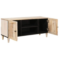 Produktbild för TV Enheter med hylla Vit 105 x 33 x 46 cm Konstruerat trä
