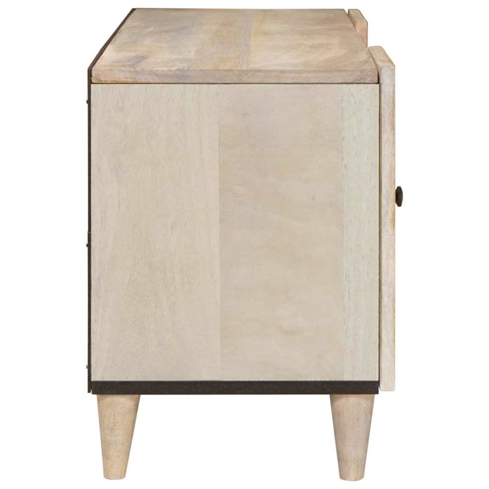 Produktbild för TV Enheter med hylla Vit 105 x 33 x 46 cm Konstruerat trä