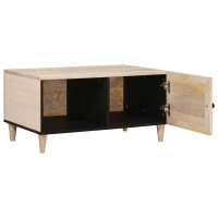 Produktbild för Kaffeebord Vit 100 x 54 x 40 cm Konstruerat trä