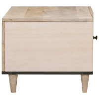 Produktbild för Kaffeebord Vit 100 x 54 x 40 cm Konstruerat trä