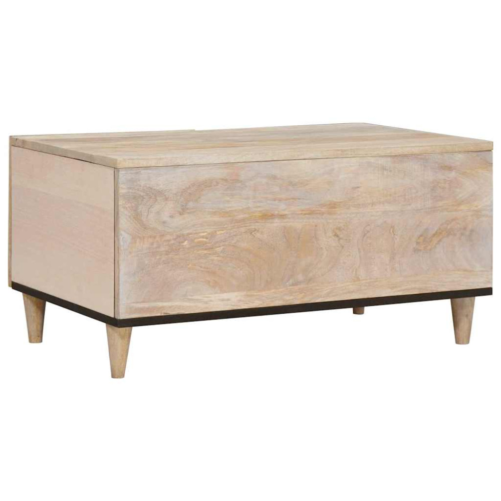 Produktbild för Kaffeebord Vit 100 x 54 x 40 cm Konstruerat trä