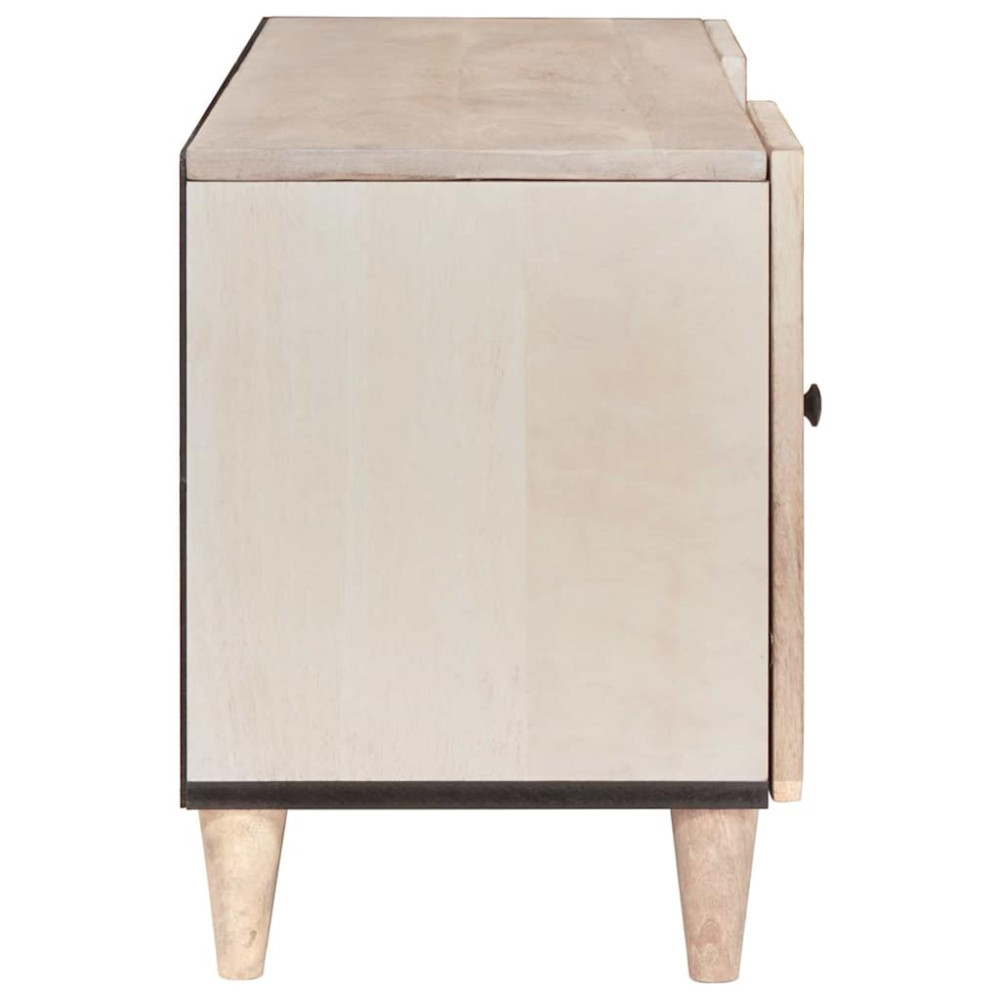 Produktbild för TV Enheter med låda Vit 105 x 33 x 46 cm Konstruerat trä