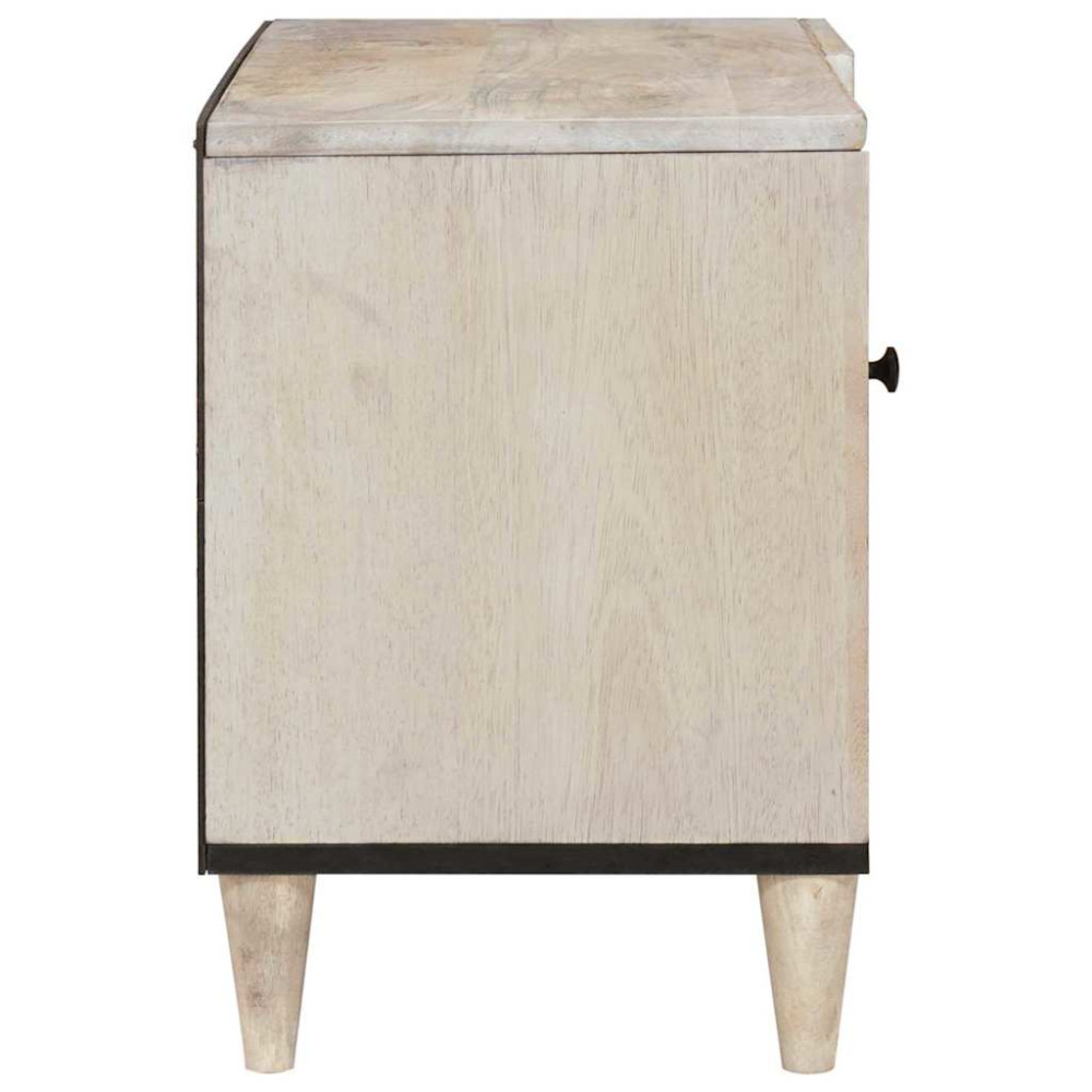 Produktbild för TV Enheter med hylla Vit 80 x 33 x 46 cm Konstruerat trä