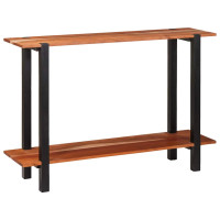 Produktbild för Konsolbord med hylla Brun och svart 110 x 30 x 75 cm