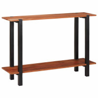 Produktbild för Konsolbord med hylla Brun och svart 110 x 30 x 75 cm