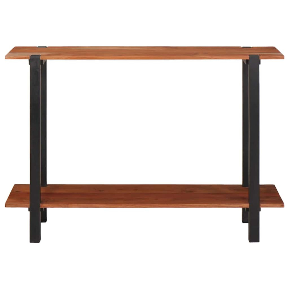 Produktbild för Konsolbord med hylla Brun och svart 110 x 30 x 75 cm