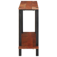Produktbild för Konsolbord med hylla Brun och svart 110 x 30 x 75 cm