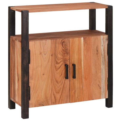 vidaXL Sideboard Brun 70 x 30 x 75 cm Massivt Akaciaträ
