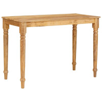 Produktbild för Kaffeebord Brun 110 x 55 x 77 cm Massivt mangoträ