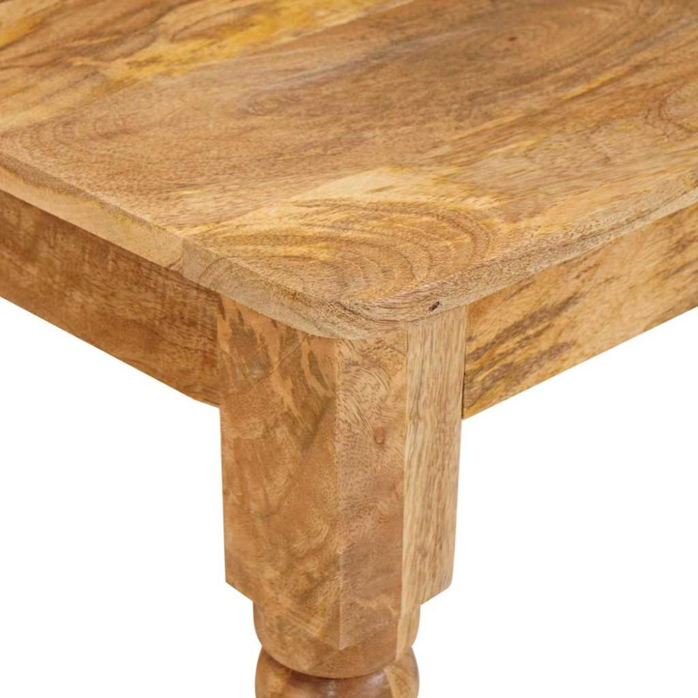Produktbild för Kaffeebord Brun 110 x 55 x 77 cm Massivt mangoträ