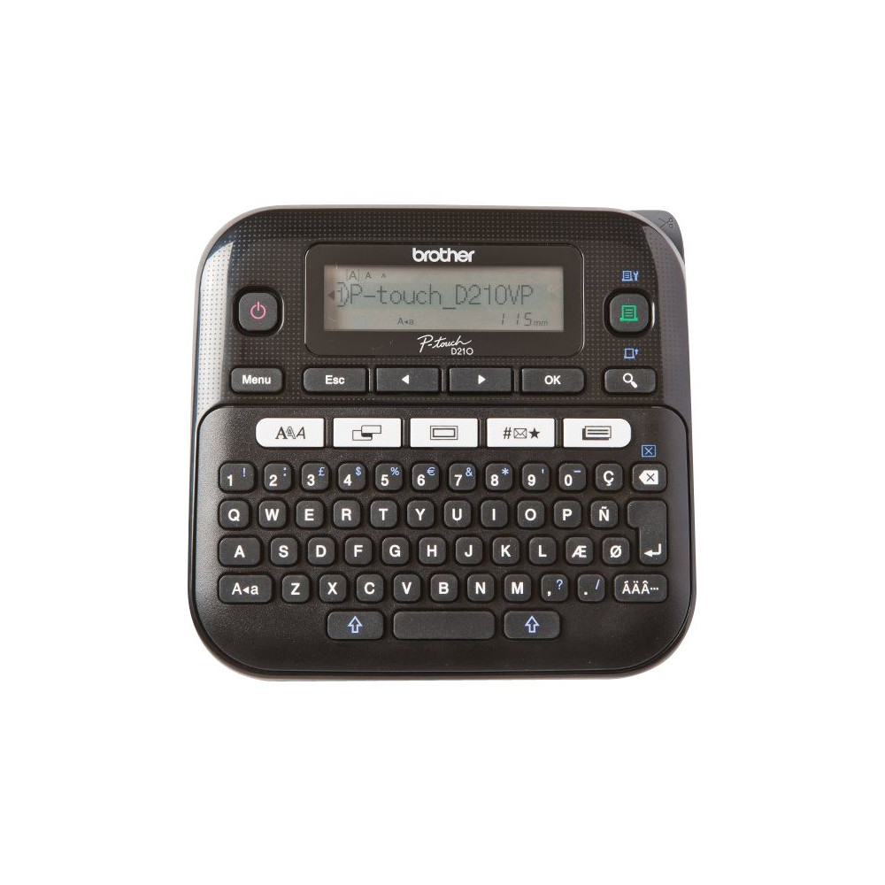 Produktbild för Brother P-Touch PT-D210VP - etikettskrivare - svartvit - termisk överföring