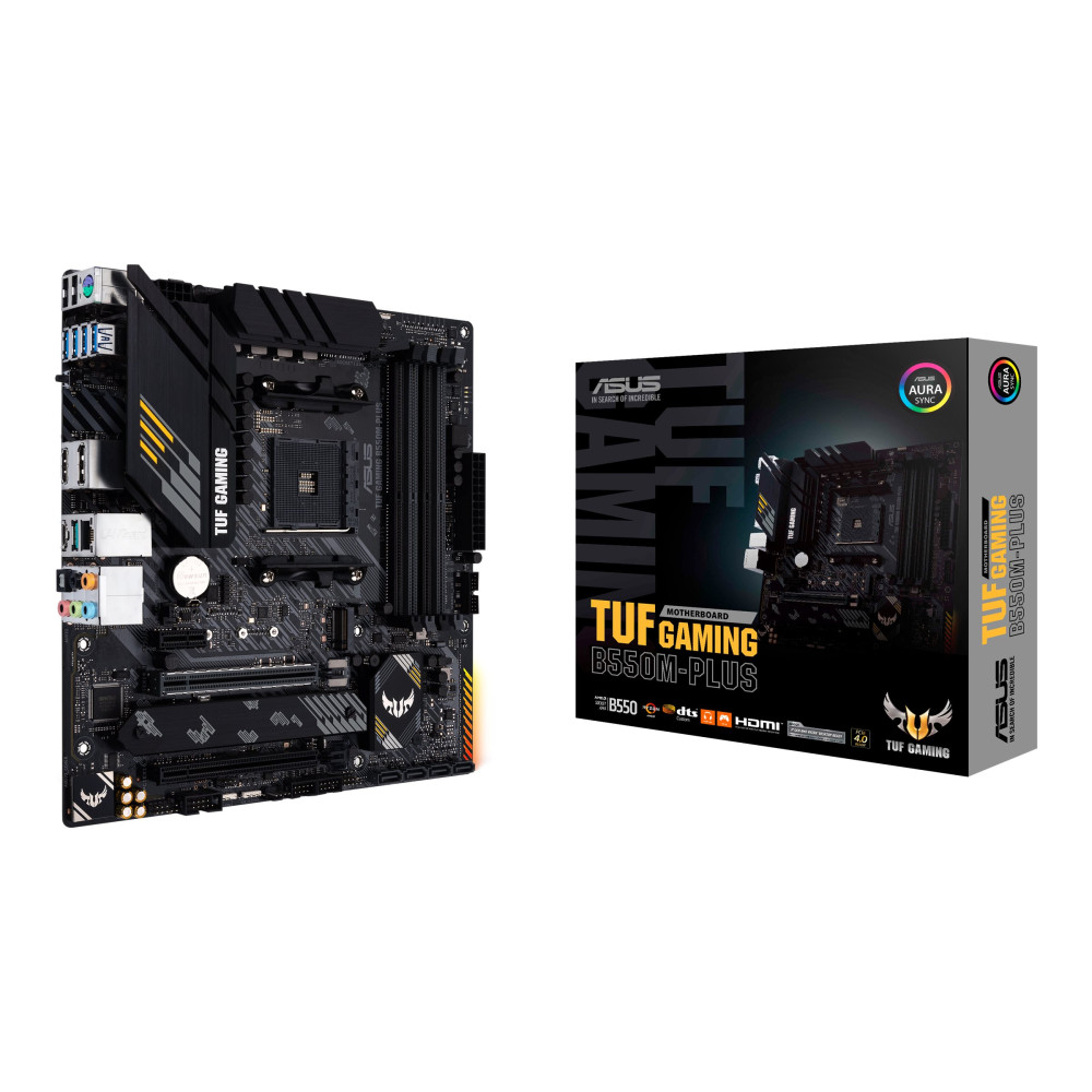 Produktbild för ASUS TUF GAMING B550M-PLUS - moderkort - micro ATX - Socket AM4 - AMD B550