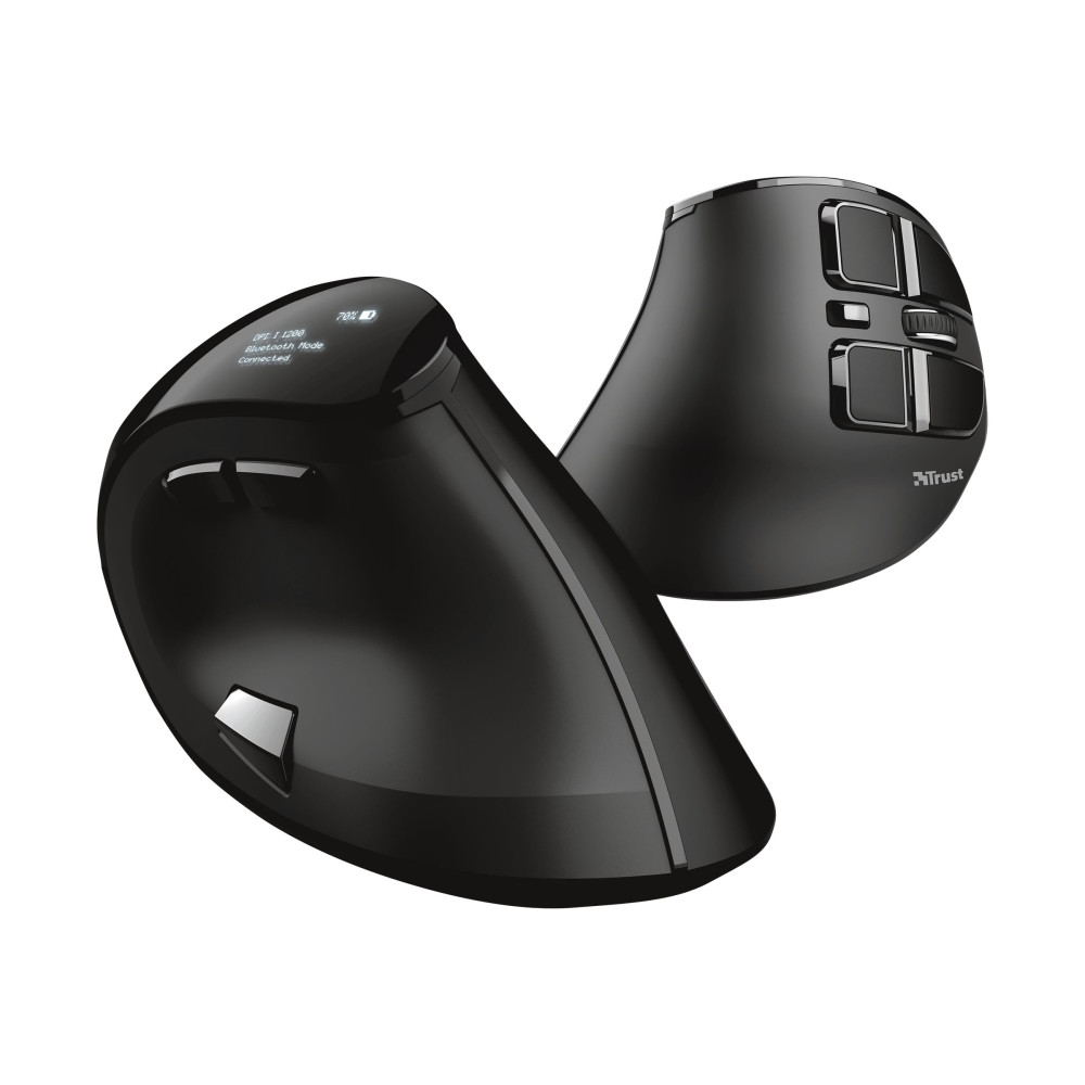 Produktbild för Trust Voxx - vertikal mus - Bluetooth, 2.4 GHz