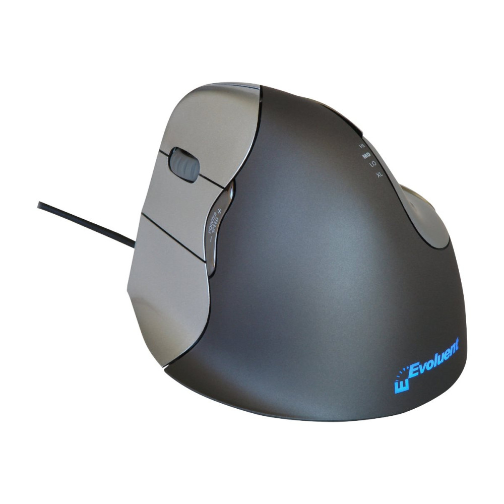 Produktbild för Bakker Elkhuizen Evoluent Vertical Mouse - vertikal mus - USB