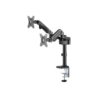 Produktbild för Neomounts DS70-750BL2 monteringssats - justerbar dubbel arm med fullt rörelseområde - för 2 LCD-bildskärmar - svart