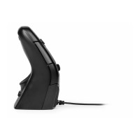 Produktbild för Bakker Elkhuizen DXT 3 Precision - vertikal mus - 2.4 GHz, USB-C - svart