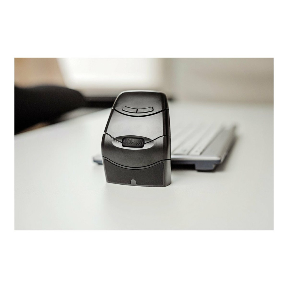 Produktbild för Bakker Elkhuizen DXT 3 Precision - vertikal mus - 2.4 GHz, USB-C - svart