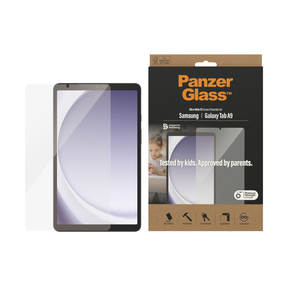 Produktbild för PanzerGlass - skärmskydd för surfplatta - ultrabred passning